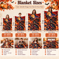 Twefex Halloween Black Cat Blanket, 3D Effect Sleeping Cat Print, Soft Flannel Throw with Moon, Castle and Pumpkins, Cat Lover Gift