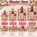 Twefex Christian Bible Verse Blanket, Soft Floral Flannel Throw with Proverbs 31:25, Inspirational Faith Gift for Women