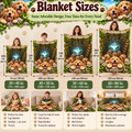 Twefex 3D-Effect Golden Retriever Blanket, Soft Flannel Throw with Cute Puppies and Optical Illusion Print, Dog Lover Gift