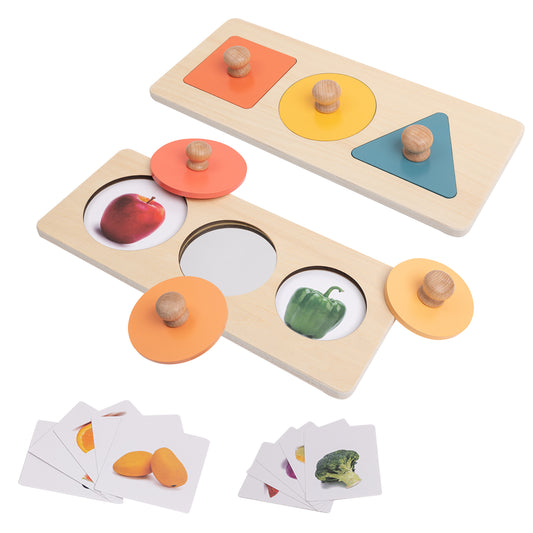 Montessori Shapes Knob Wooden Puzzles